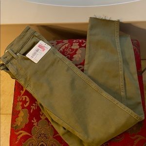 Green skinny jeans
